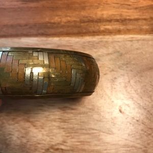 Vintage tri metal bangle